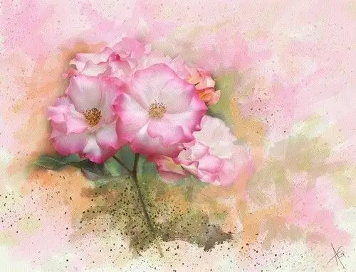 alberto guillen的水彩花朵