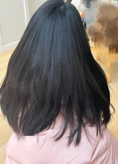 施华蔻珍珠黑20染发后续