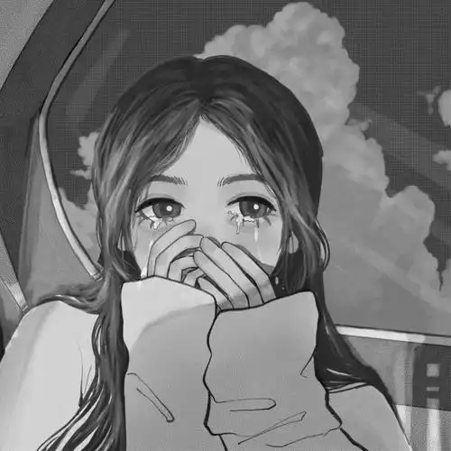 寂寞孤独伤感黑白头像图片