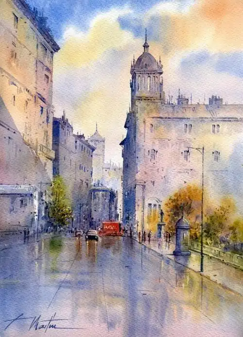 西班牙水彩画家faustinomartingonzalez作品欣赏2