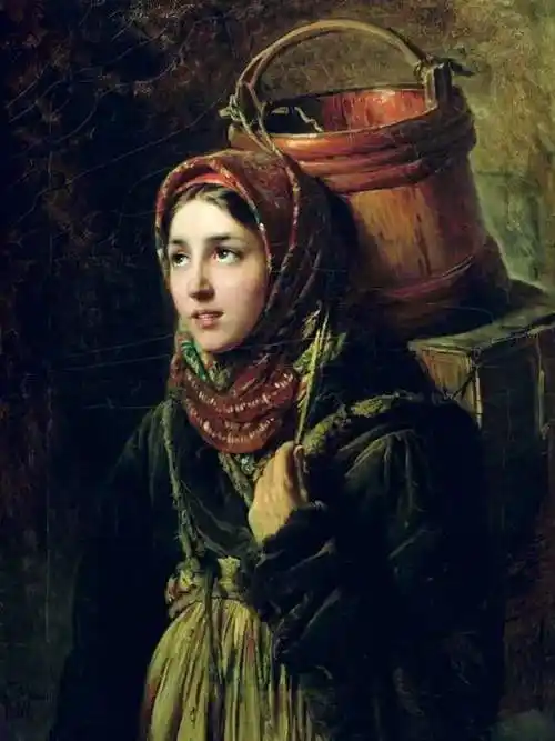 才华横溢的俄罗斯艺术家康斯坦丁古典人物油画,美极了