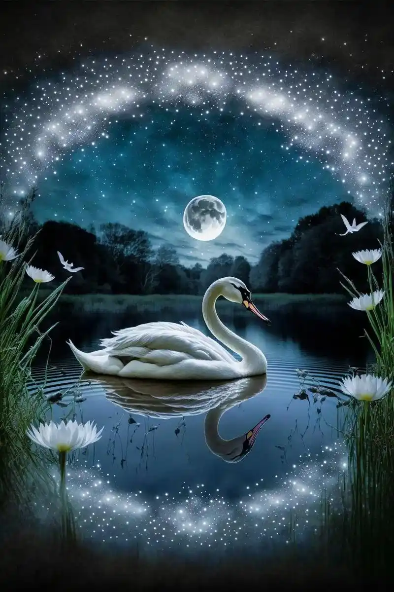 这组白天鹅星空壁纸绝美哟#壁纸 #美出高级感 #唯美意境 # - 抖音