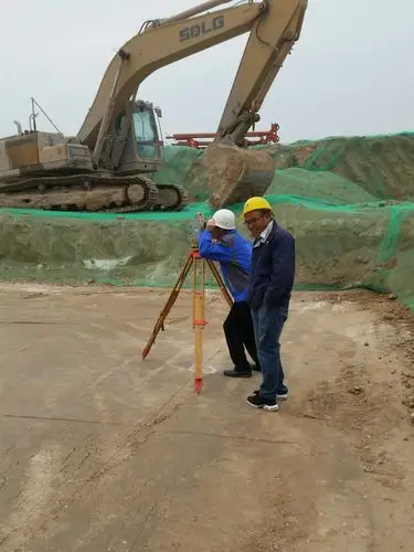 酒店c区,b区,a区测量工地现场