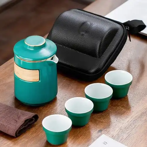 快客一壶四杯户外车载随身 #恒元窑陶瓷  #旅行  #陶瓷  #陶瓷冷水壶