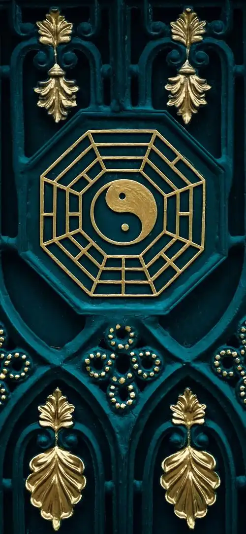 八卦图,阴阳,门 1242x2688 iphone 11 pro/xs max 壁纸,图片,背景