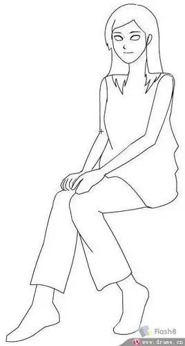坐在椅子上的人简笔画坐在椅子上的人简笔画侧面