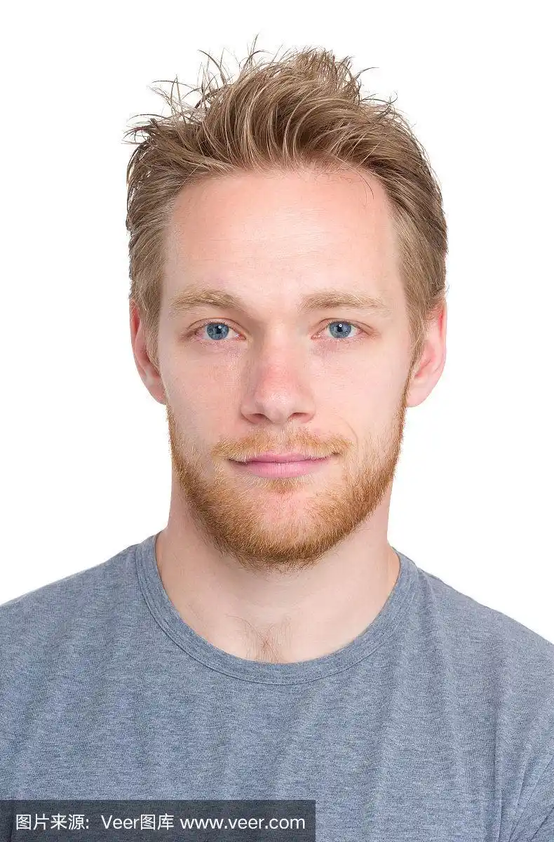 金发男人的大头照