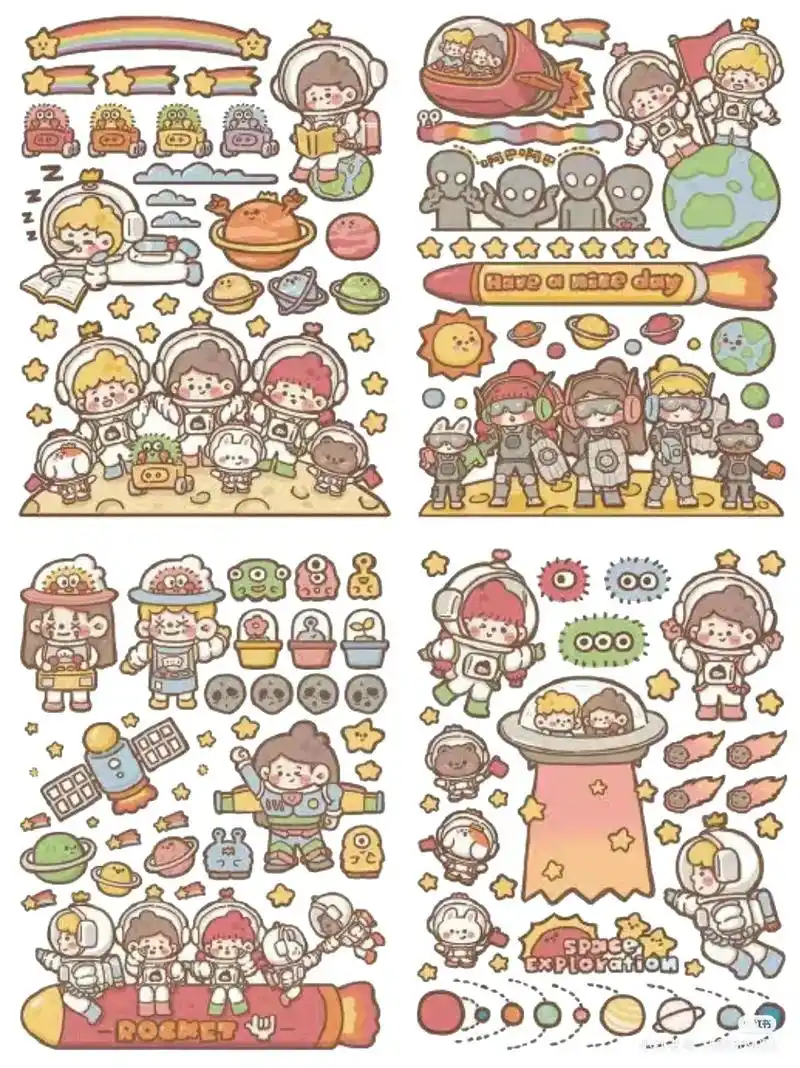 木子李手帐贴纸素材(第5期)#热爱105度的你  - 抖音