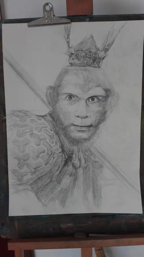 齐天大圣|纯艺术|绘画|朱宇新星星_原创作品-站酷zcool