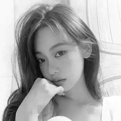 黑白气质美女头像图片