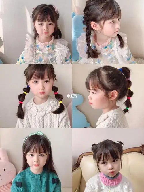 有女宝的可以和萱宝梳一样的发型啦~用皮筋打造俏