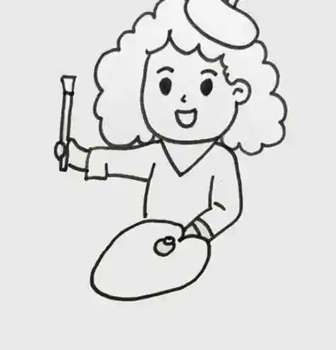 画家简笔画人物怎么画 艺术家简笔画图片大全