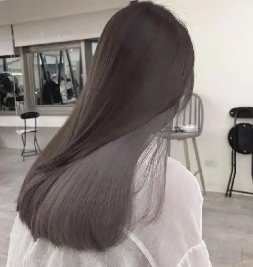 有一种直发看了背影就心动 灰棕色直发仙气时髦_直发发型 - 美发站