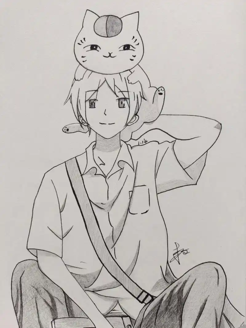 但是遇到妖怪却还是温柔对待,尽力帮助别人,每次看夏目友人帐就感觉被