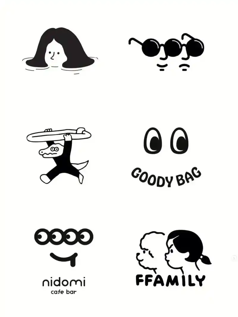 日式logo合集简约可爱设计