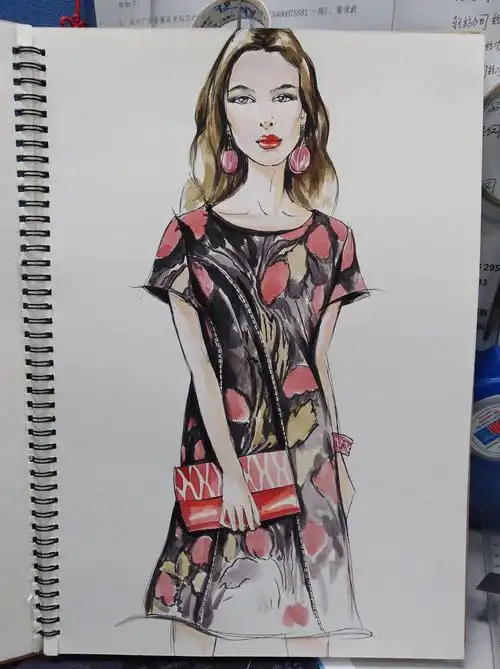 香云纱真丝服装设计效果图