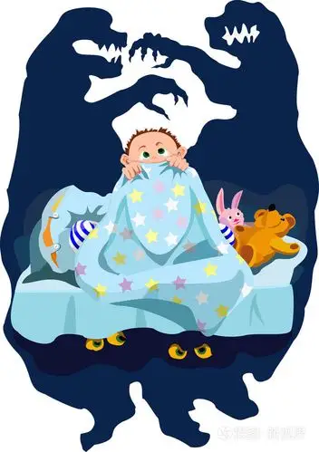 婴儿的恐惧插画-正版商用图片09831k-摄图新视界