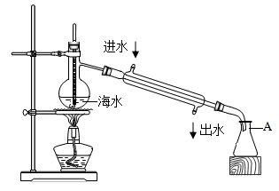 仪器组装了如图所示的实验装置在实验室制取蒸馏水请据图回答下列问题