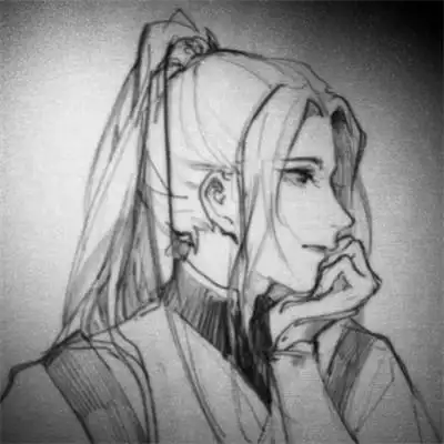 古风黑白头像男生水墨图片