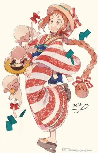 q版人物萌图女可爱板绘动漫少女图片集