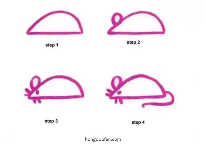 二年级简笔画,假期,假期生活,儿童画,儿童简笔画,分步简笔画,卡通