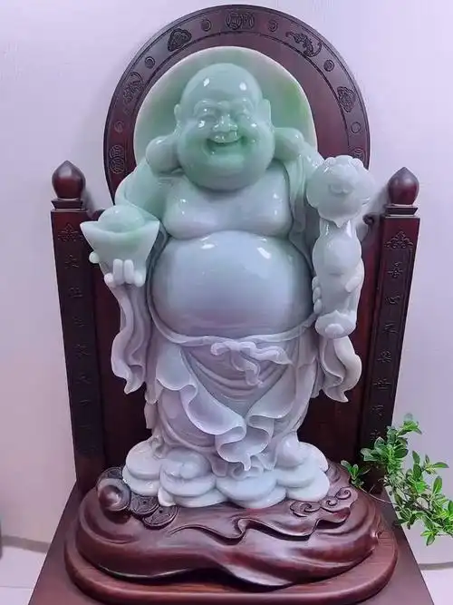 翡翠佛摆件