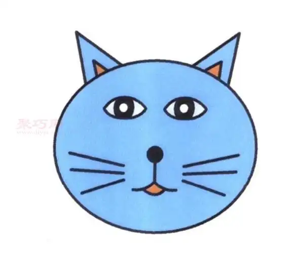 6步画大脸猫简单又漂亮