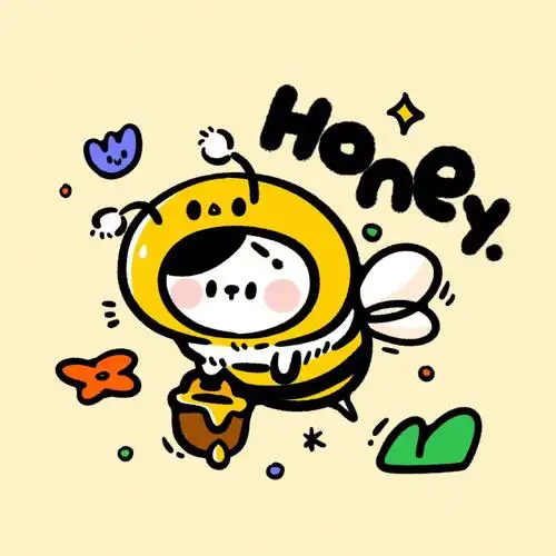 插画嗡嗡嗡我是勤劳的小蜜蜂
