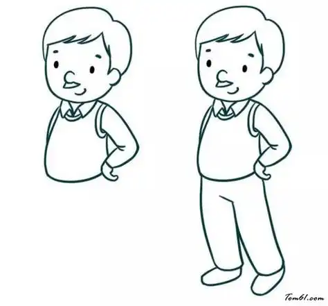 幼儿简笔画爸爸的头像集