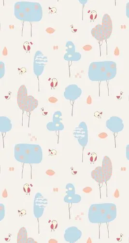 简单 插画 萌物 小清新 平铺 可爱壁纸"