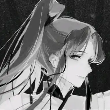 江阮妤古风黑白高冷拽霸气动漫女生头像