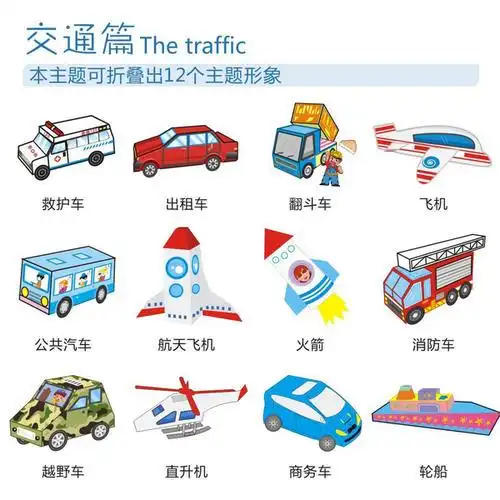 车辆交通工具剪纸简介