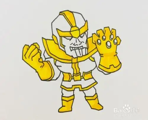 灭霸的简笔画教程