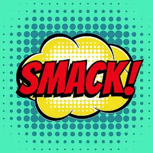 smack 漫画书泡沫文字复古风格