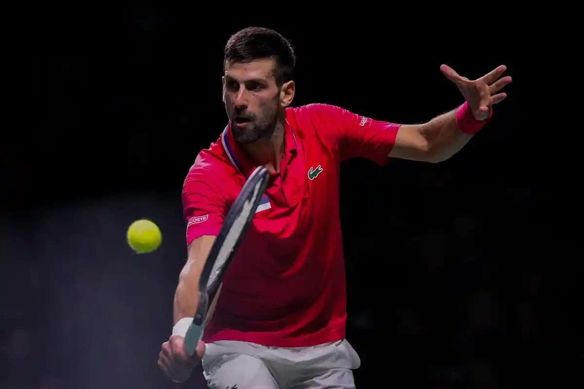 网球——戴维斯杯:塞尔维亚队晋级半决赛(2)