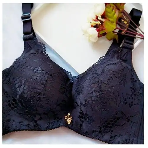 轩曼莎加厚文胸女超厚10厘米胖mm内衣无钢圈聚拢小胸平胸性感胸罩收