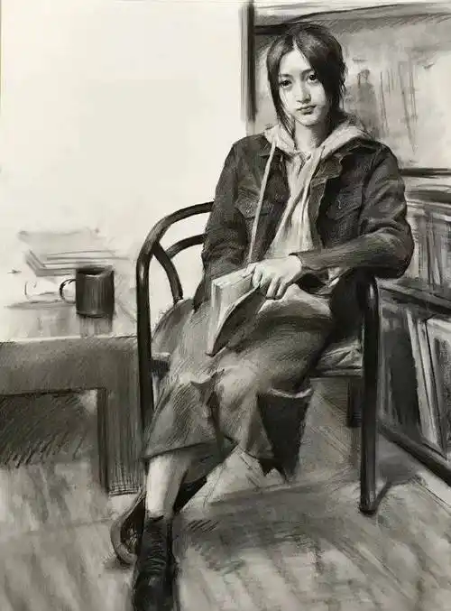 九方艺考 | 人物全身素描画法_形体_比例_空间