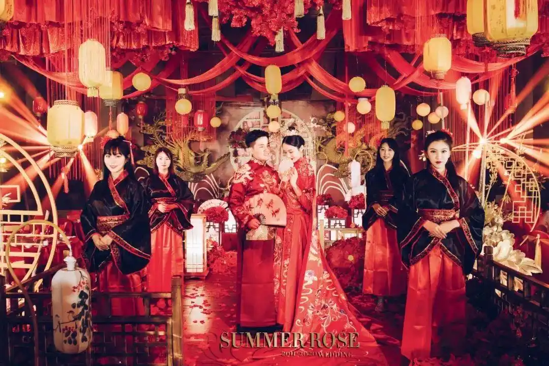 原创一场华丽大气的中式婚礼感受中国风的绝美古风书写现代连理