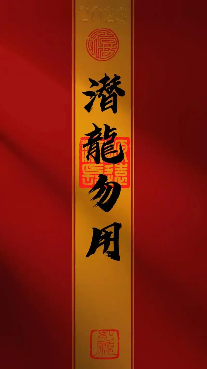 暴富文字壁纸.潜龙勿用,放在壁纸时刻提醒自己.#创作灵感 # - 抖音