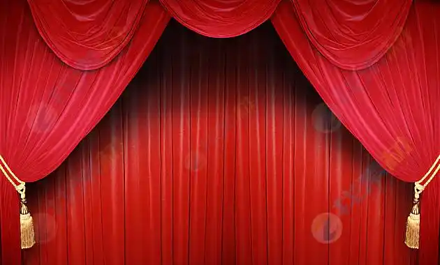 创意红色舞台幕布背景高清图片下载