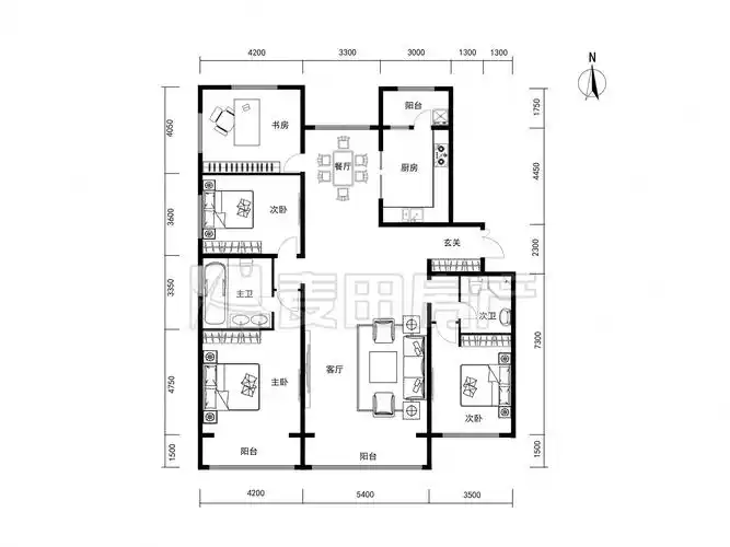 高端装修,泛海国际兰海园二手房,3299万,4室2厅,2卫,244平米-北京安居