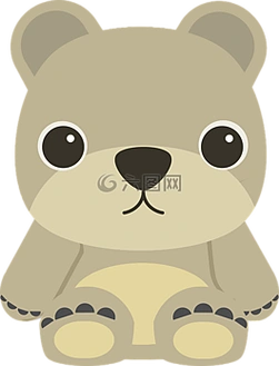 动物,熊,卡通