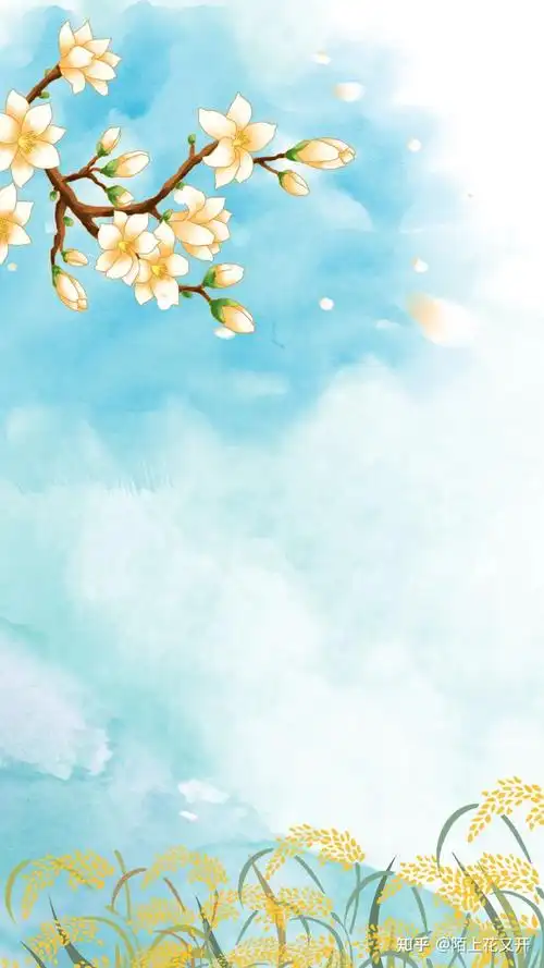 小满手绘插画海报|背景素材|中国风海报|小清新手机壁纸