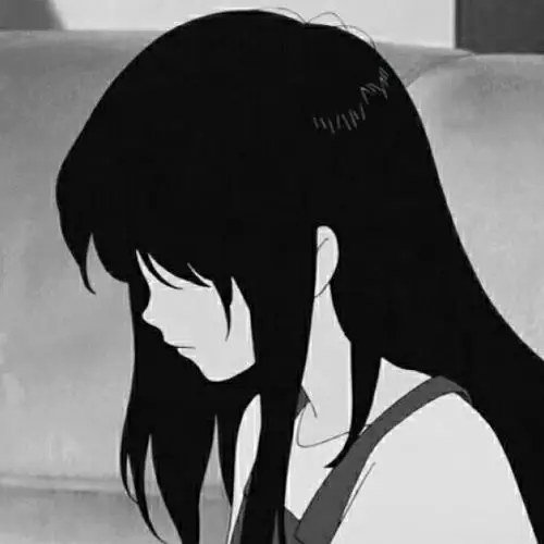 黑白微丧女漫-憨憨头像铺-话本小说网