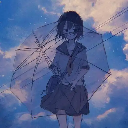 二次元蓝色系女生头像,蓝色控女生头像-图片大观-奇异网