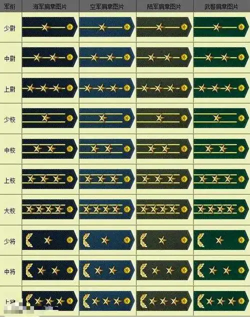 解放军文职军衔肩章是一个花什么军衔