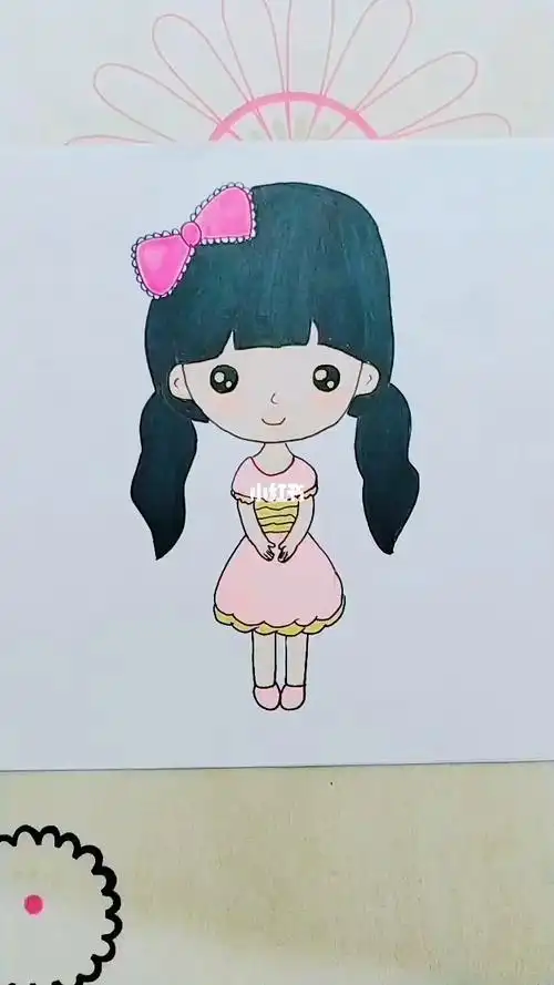 小女孩简笔画图片大全 小女孩简笔画图片大全可爱彩色 简笔画图片大全