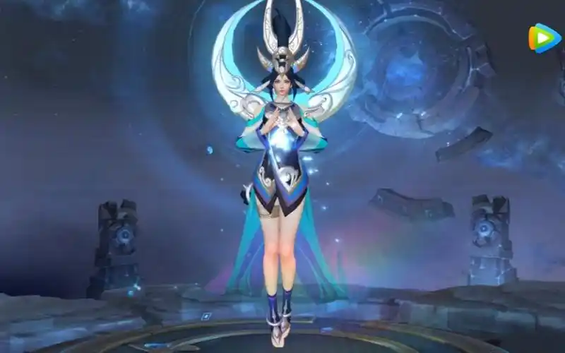 【王者荣耀】女娲皮肤-朔望之晖展示!女娲高颜值曝光!