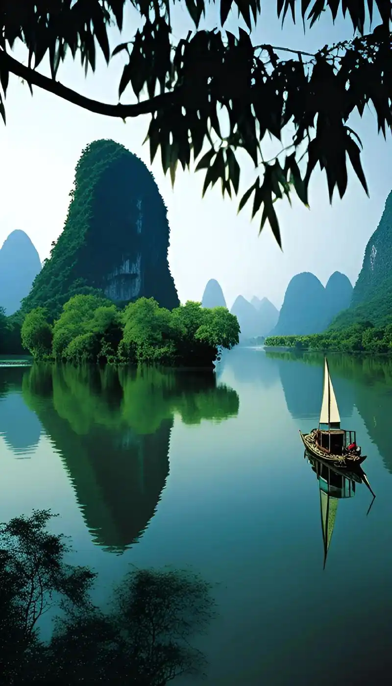 图文热点来了#桂林山水天下传,山延水曲碧云天 - 抖音