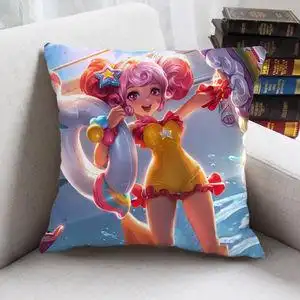 790人付款淘宝王者荣耀小乔天鹅之梦万圣前夜缤纷独角兽长抱枕头靠垫